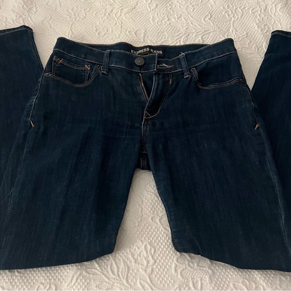 Express denim midrise leggings 4R